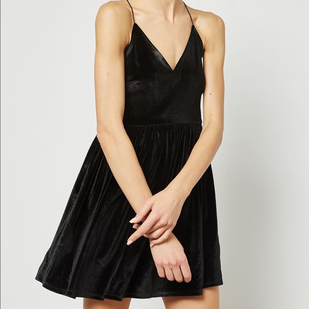 Forever 21 Velvet Skater Dress